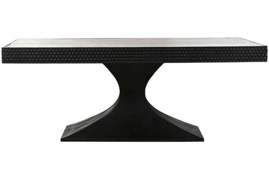 MESA COMEDOR MADERA MARMOL 200X100X76 TRAVERTINO