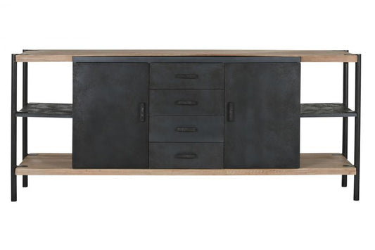 BUFFET ABETO METAL 180X45X80 NATURAL