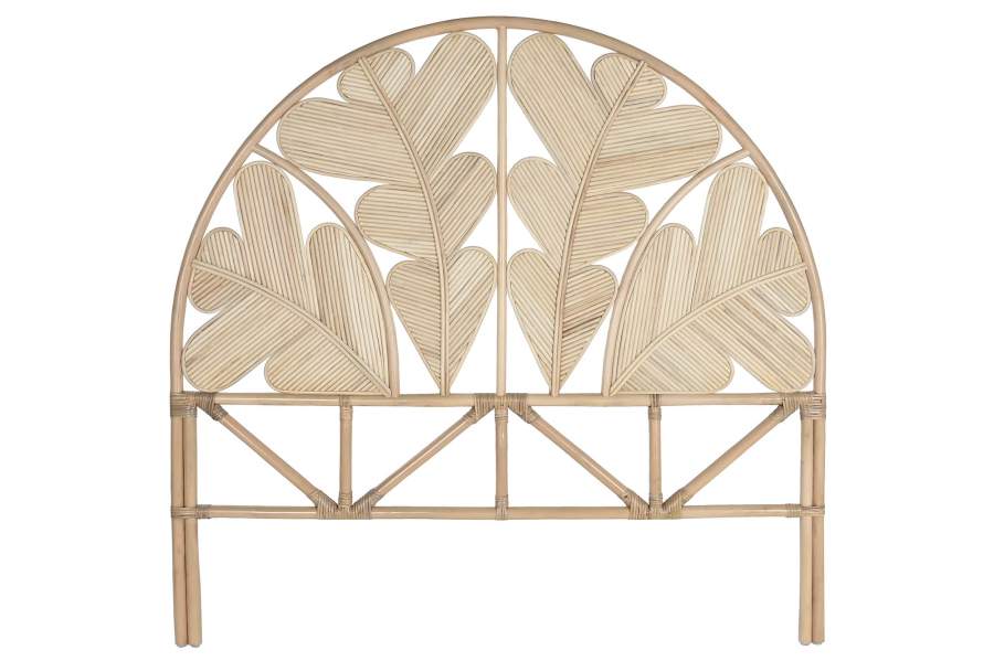 CABECERO CAMA RATAN 153X3X149 HOJA NATURAL