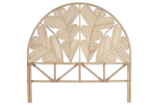 CABECERO CAMA RATAN 153X3X149 HOJA NATURAL