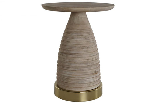 MESITA AUXILIAR METAL MADERA 41X41X53 NATURAL