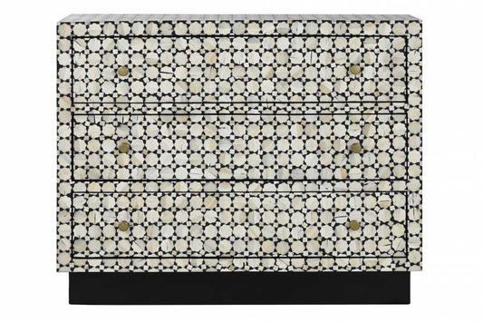 COMODA HUESO 101X43X81 BICOLOR