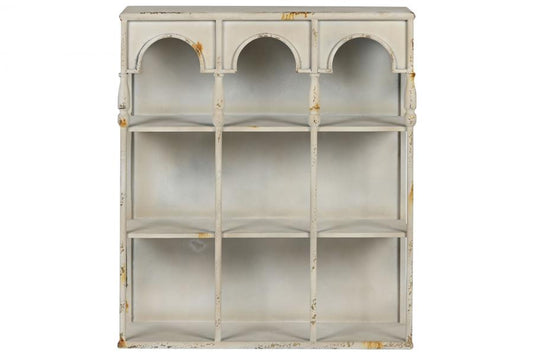 ESTANTERIA METAL 60X20X70 PARED ENVEJECIDO