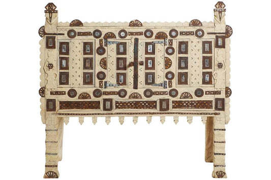 APARADOR TECA 120X30X108 DAMCHIYA ANTIGUO NATURAL