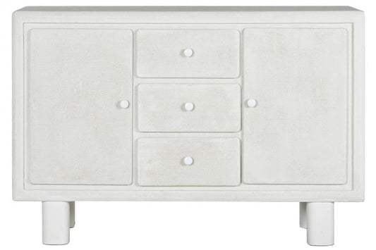 BUFFET MDF ABETO 120X38X80 RUGOSO BLANCO