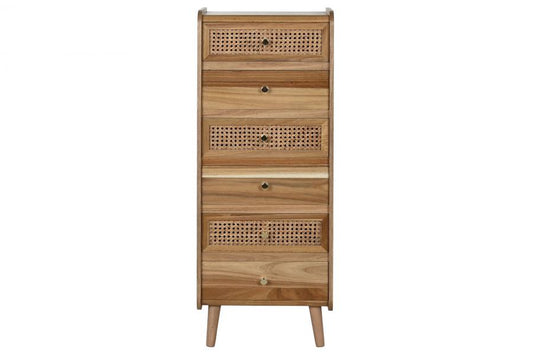 CHIFONIER MDF ACACIA 40X30X104,5 MARRON