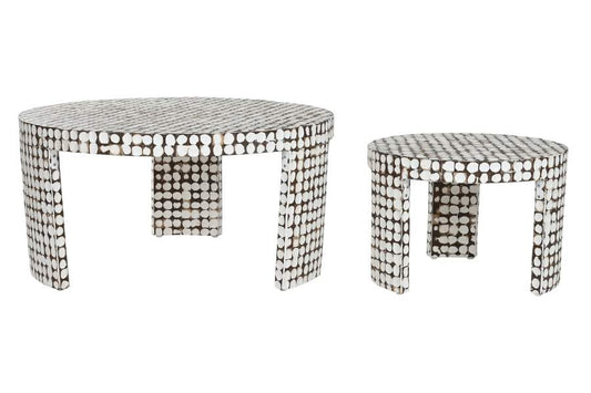 MESA CENTRO SET 2 CORTEZA COCO 90X90X45 DECAPE