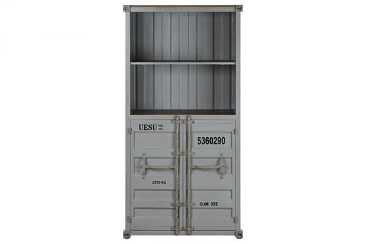 ESTANTERIA METAL MDF 87X44X168,5 CONTAINER GRIS