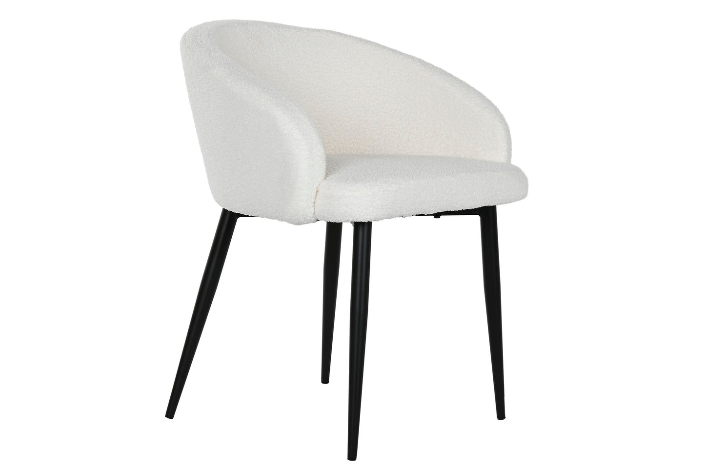 SILLA POLIESTER METAL 60X60X70 TEDDY BLANCO