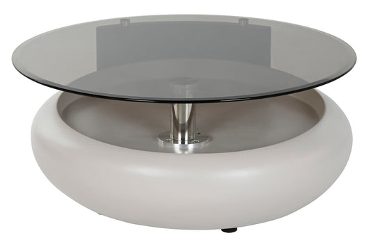 MESA CENTRO CRISTAL MDF 85X120X37 NEGRO