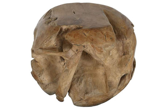 MESITA AUXILIAR TECA 50X50X40 TALLADO NATURAL