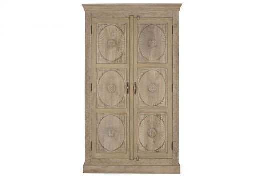 ARMARIO MANGO 125X43X214 TALLADO NATURAL