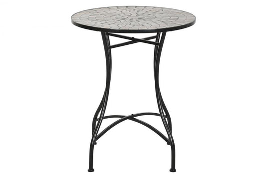 MESA METAL CERAMICA 60X60X72 MOSAICO MULTICOLOR