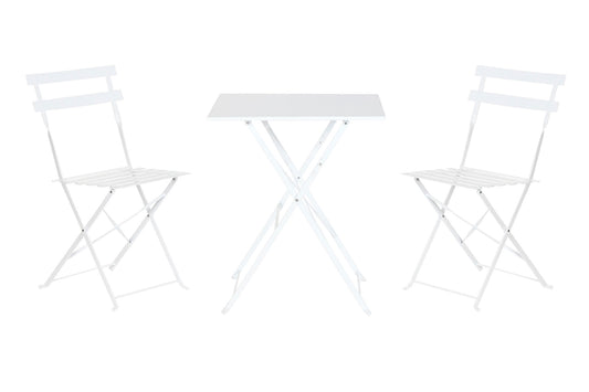 MESA SET 3 METAL 60X60X71 BLANCO