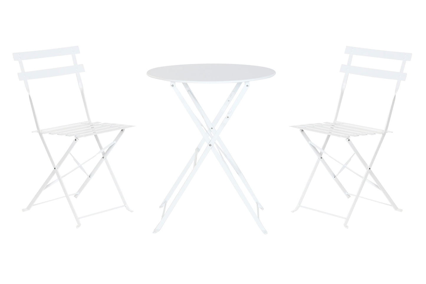 MESA SET 3 METAL 60X60X71 BLANCO
