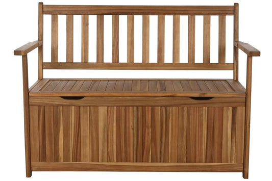 BANCO ACACIA 120X60X87 CON TAPA NATURAL MARRON