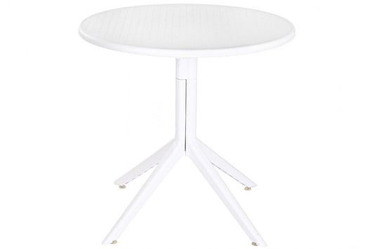 MESA METAL PP 80X80X75 RECICLADO BLANCO