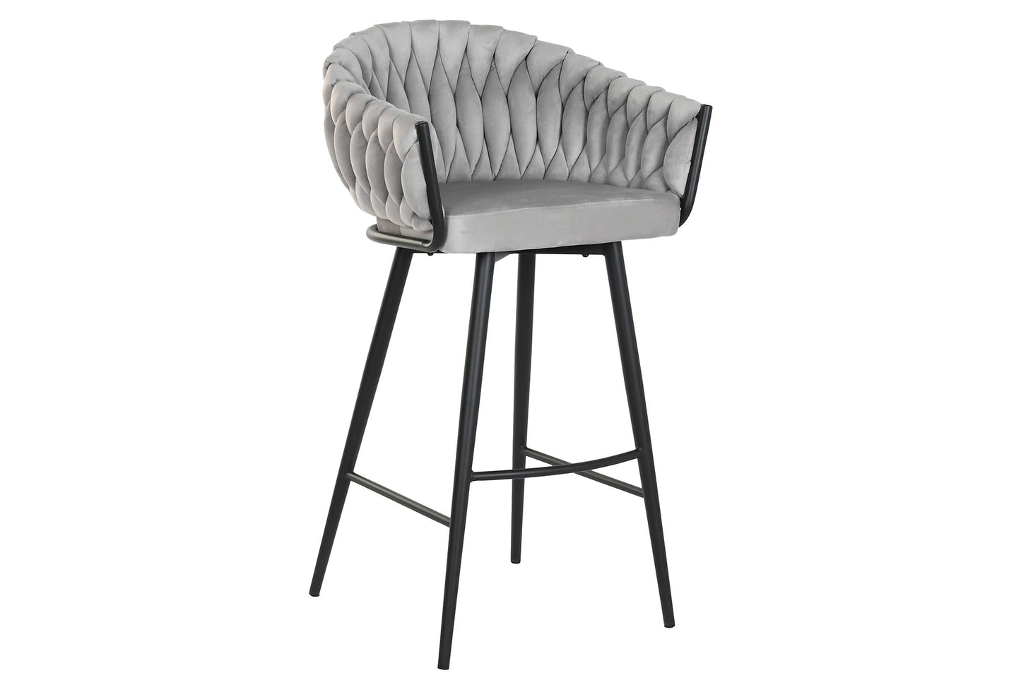 TABURETE POLIESTER METAL 58X53X101 GRIS