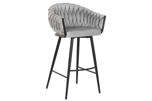 TABURETE POLIESTER METAL 58X53X101 GRIS