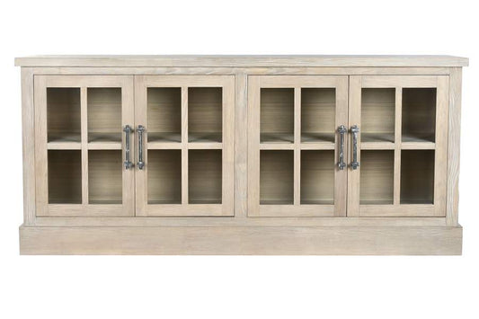BUFFET MADERA DE HEVEA CRISTAL 180X40X82 NATURAL
