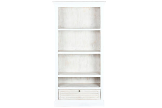 ESTANTERIA MANGO 90X40X180 DESGASTADO BLANCO
