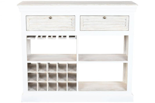 BOTELLERO MANGO 120X40X98 DESGASTADO BLANCO