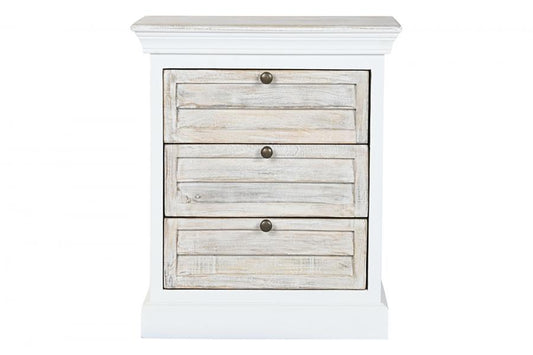 MESITA DE NOCHE MANGO 55X35X65 BLANCO