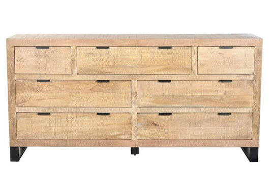 CAJONERA MANGO METAL 180X45X91 MARRON