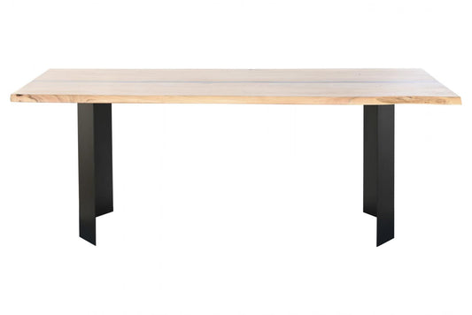 MESA COMEDOR ACACIA METAL 200X100X76