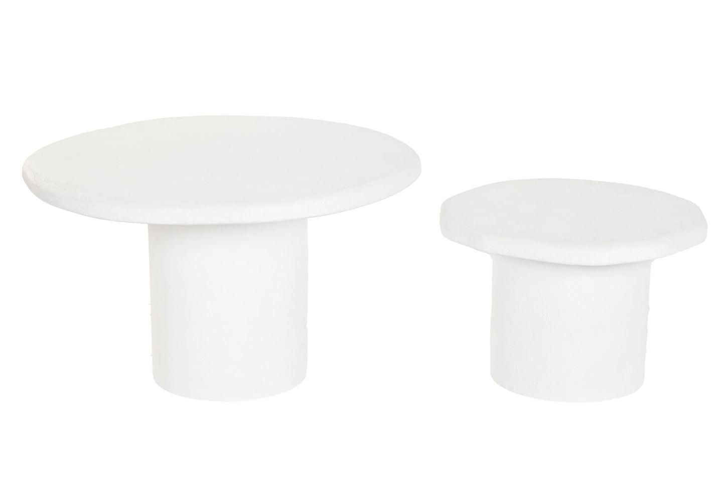 MESA CENTRO SET 2 MADERA RECICLADA MANGO 75X75X35
