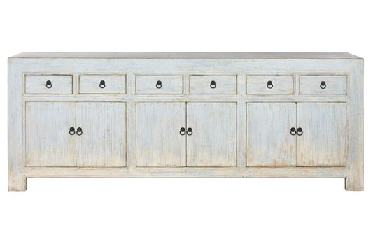 APARADOR OLMO MACIZO 220X45X85 6 PUE 6 CAJ