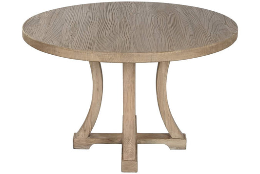 MESA COMEDOR OLMO MACIZO 120X120X76 NATURAL