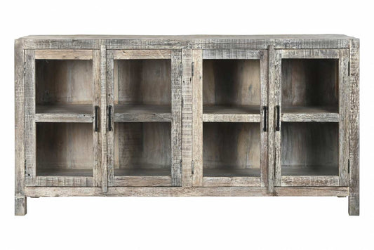 APARADOR MADERA RECICLADA 170X40X90 DECAPE BLANCO