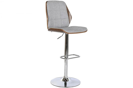 TABURETE POLIESTER NOGAL 50X52X121 AJUSTABLE