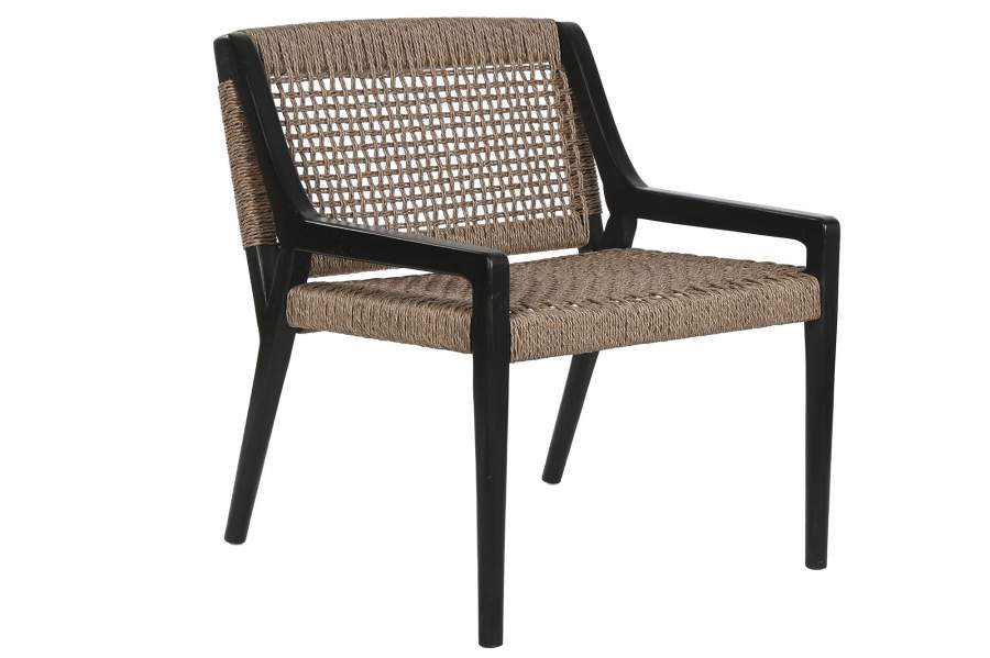SILLA TECA FIBRA 65X62X72 NEGRO