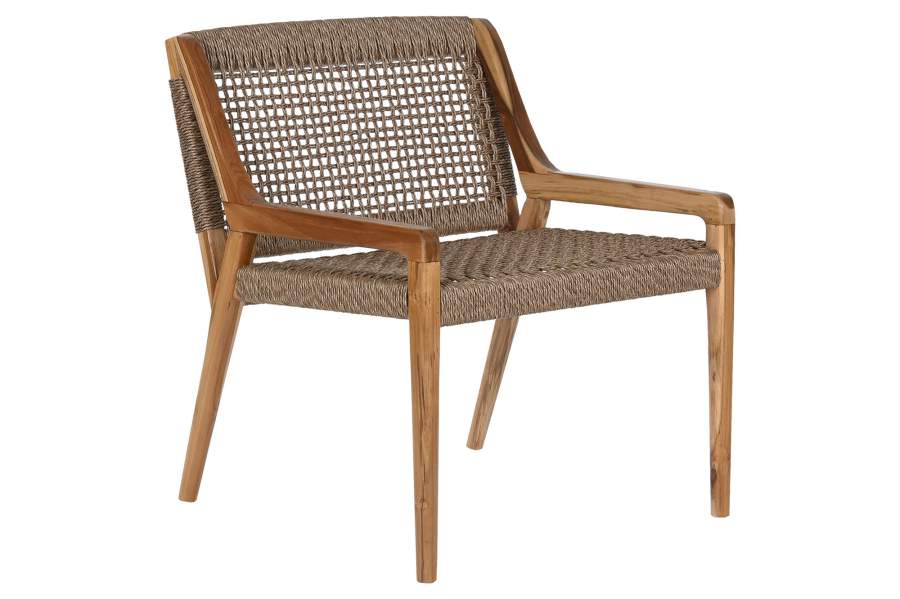 SILLA TECA FIBRA 65X62X72 MARRON