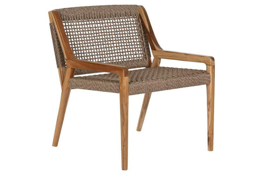 SILLA TECA FIBRA 65X62X72 MARRON