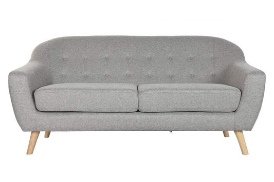 SOFA POLIESTER RUBBERWOOD 172X82X82 3 PLAZAS TOPO