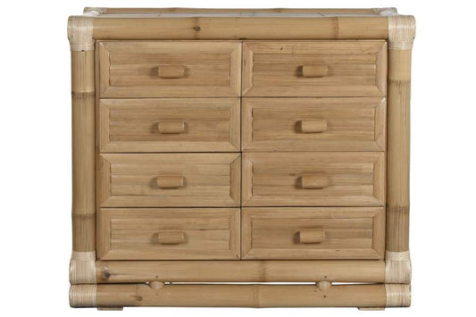 COMODA BAMBU RATAN 112X50X95 NATURAL