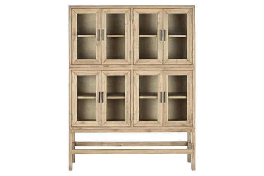 VITRINA MINDI CRISTAL 120X41X160 48,00 NATURAL