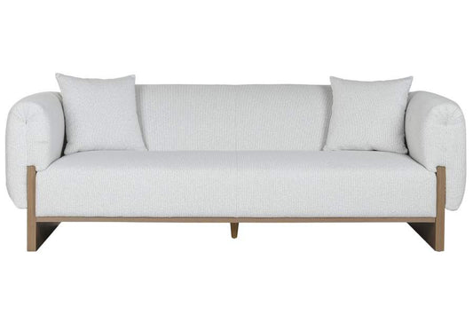 SOFA POLIESTER MDF 220X95X77 GRIS