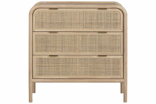 COMODA ABETO RATAN 79X39X80 NATURAL