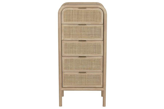 CHIFONIER ABETO RATAN 46X35X100 NATURAL