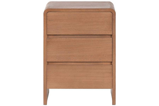 MESITA DE NOCHE PAULOWNIA OLMO 44X34X60 3 CAJONES