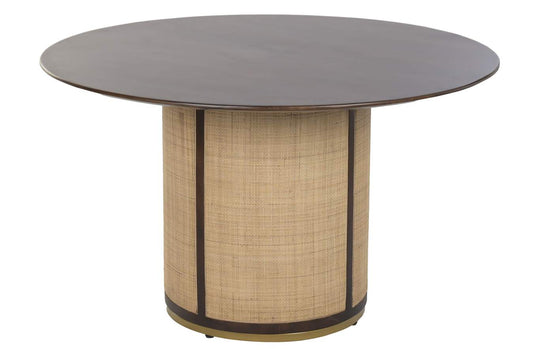 MESA REDONDA COMEDOR MANGO FIBRA 130X130X77