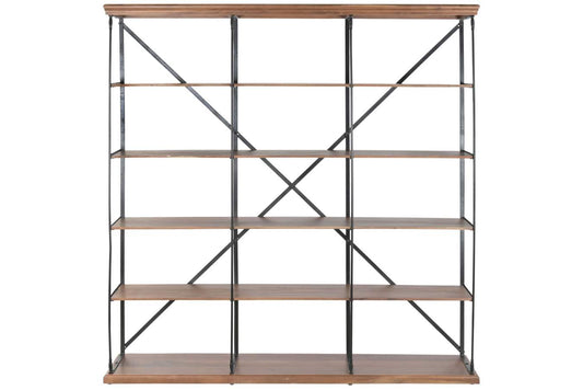 ESTANTERIA SHEESHAM METAL 213X43X220 NEGRO