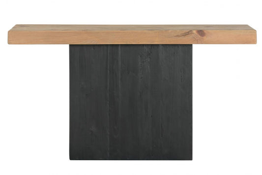 CONSOLA PINO MADERA RECICLADA 140X40X75 DESGASTADO