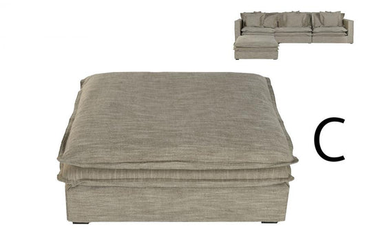MODULO AUXILIAR SOFA POLIESTER 110X110X48 VERDE