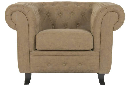 SILLON MADERA PU 110X81X76 MARRON