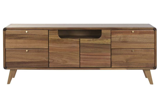 MUEBLE TV ACACIA METAL 141X32X55